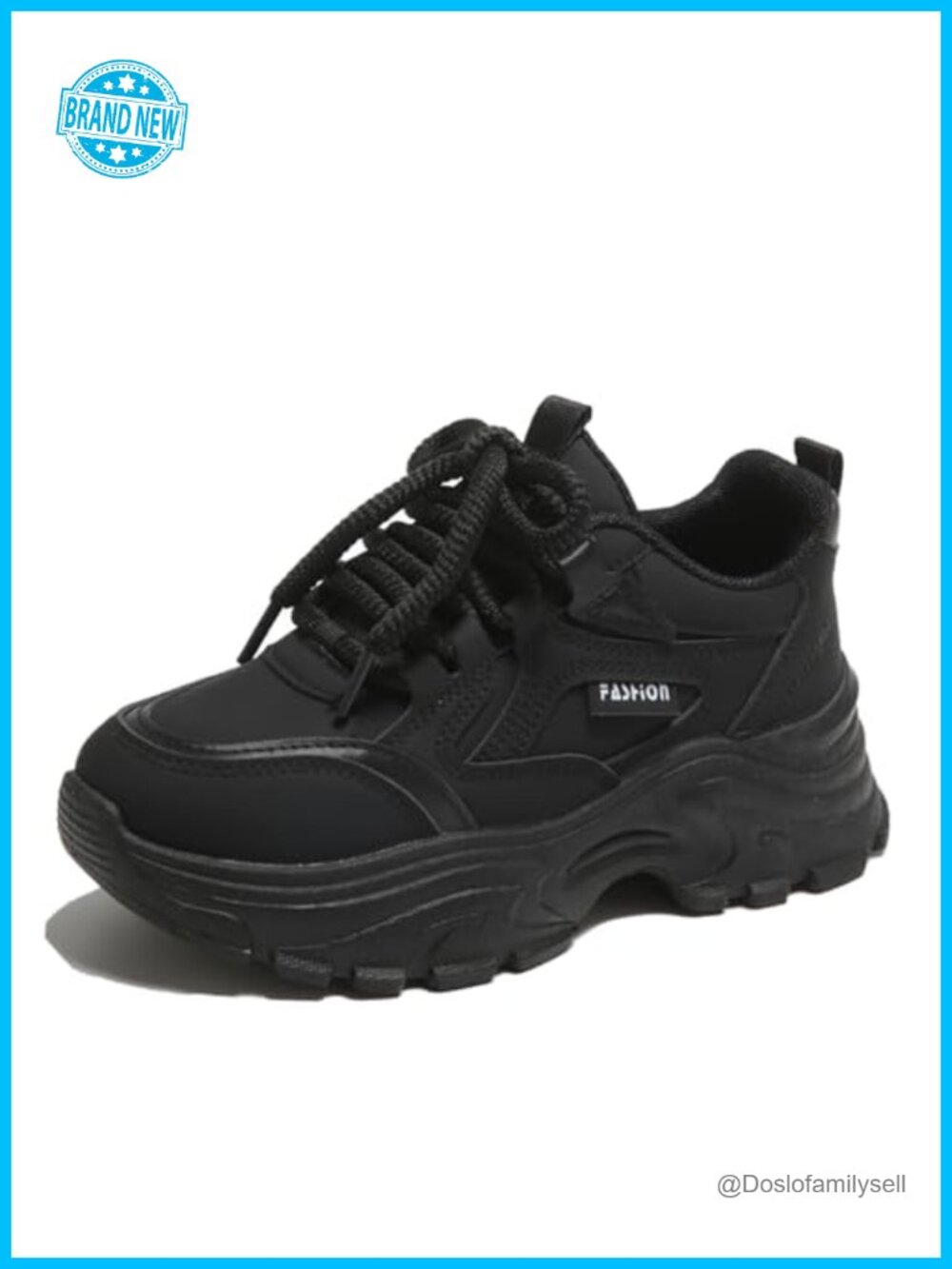 Platform Leather Wedge Sneakers Comfortable Non-Slip Walking